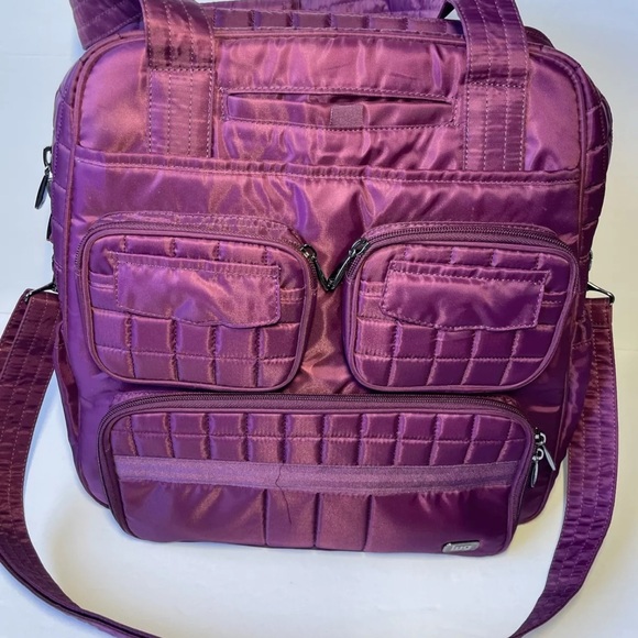 Lug Purple Quilted Puddle Jumper Bag NWOT